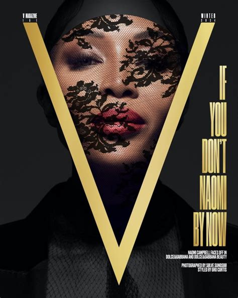 dolce gabbana cover letter|Naomi Campbell Wows in Dolce & Gabbana for V Magazine.